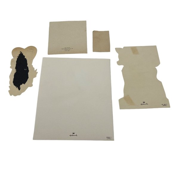 Lot of 5 Vintage Ephemera Items Christmas Card Babys Christening Valentines - Picture 2 of 13